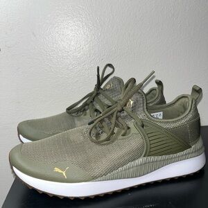 Puma Women's Pacer Future Mesh Sneakers Olive Green 373983-02 Sz 8